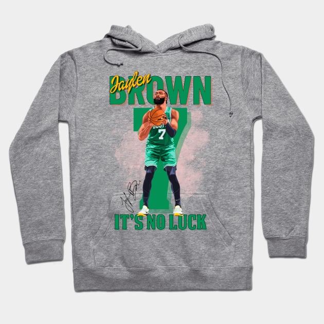 Jaylen Brown Aesthetic Tribute 〶 Hoodie by Terahertz'Cloth